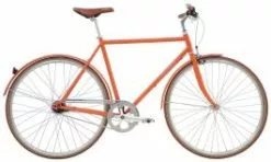 Raleigh Kent Herrecykel - Orange - 7 Gear- 60 Cm.